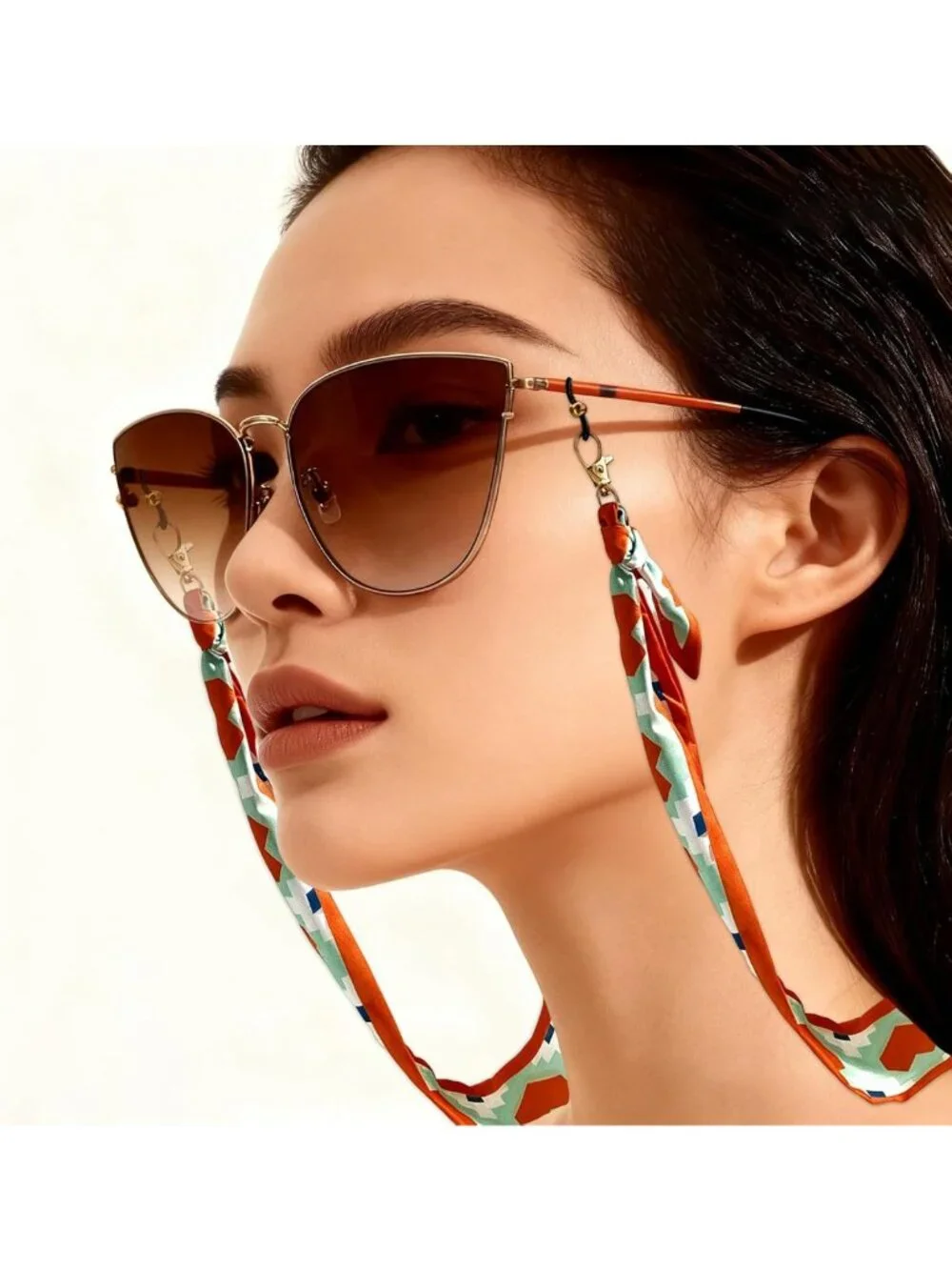 Boho Silk Eyeglass Strap & Adjustable Lanyard for Sunglasses & Glasses Holder